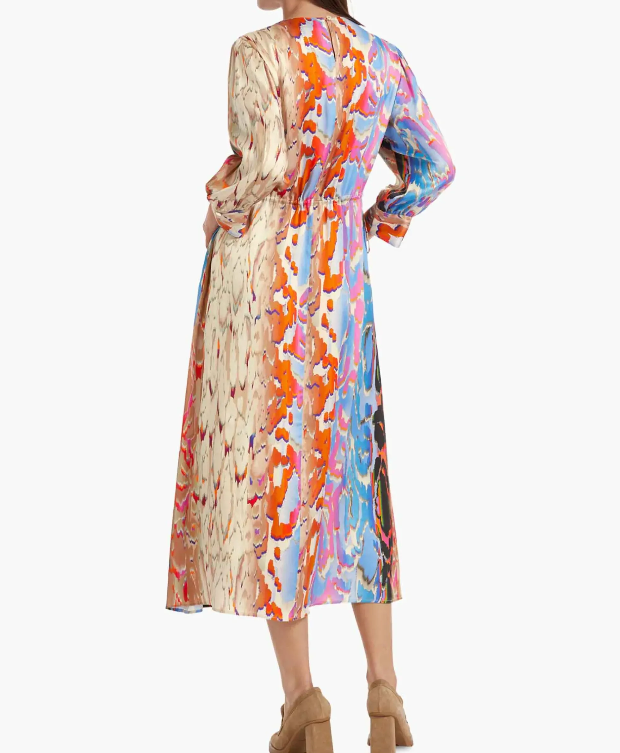 Jurken^Marccain Collectie Jurk Vc 21.12 W38 Licht Rood