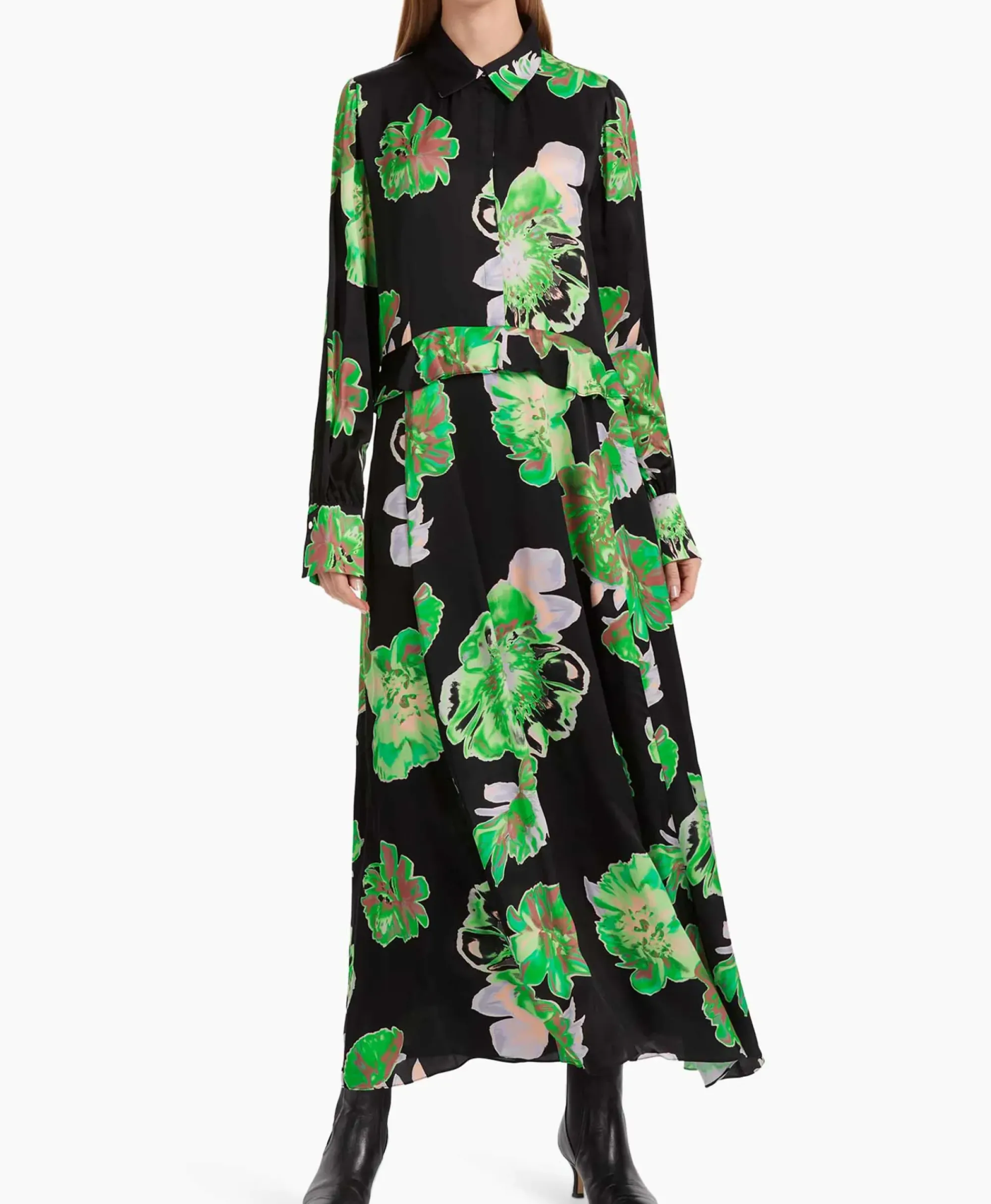 Bruiloftskleding^Marccain Collectie Jurk Vc 21.20 W45 Zwart