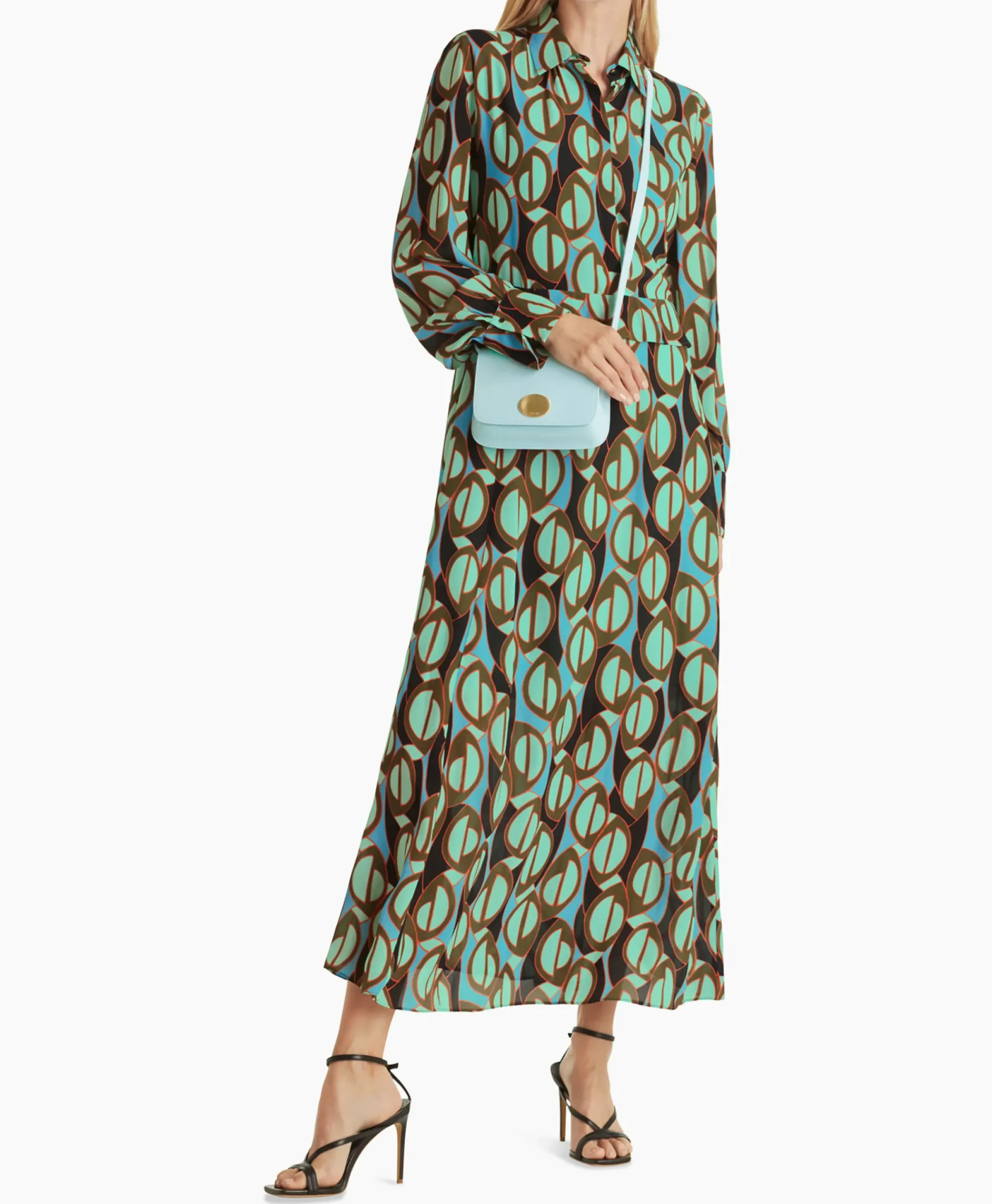 Bruiloftskleding^Marccain Collectie Jurk Wc 21.43 W04 Groen