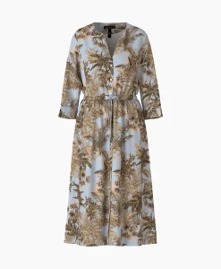 Bruiloftskleding^Marccain Collectie Mini Jurk Uc 21.24 W54 Blauw