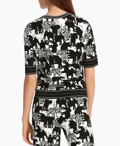 Truien^Marccain Collectie Pullover Wc 41.10 M03 Print + 2 Kleurig