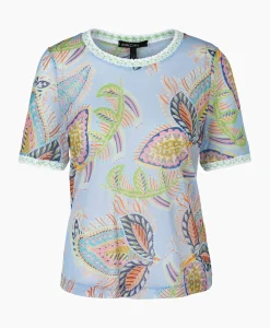 T-Shirts & Tops^Marccain Collectie Pullover Wc 41.43 M44 Licht Blauw