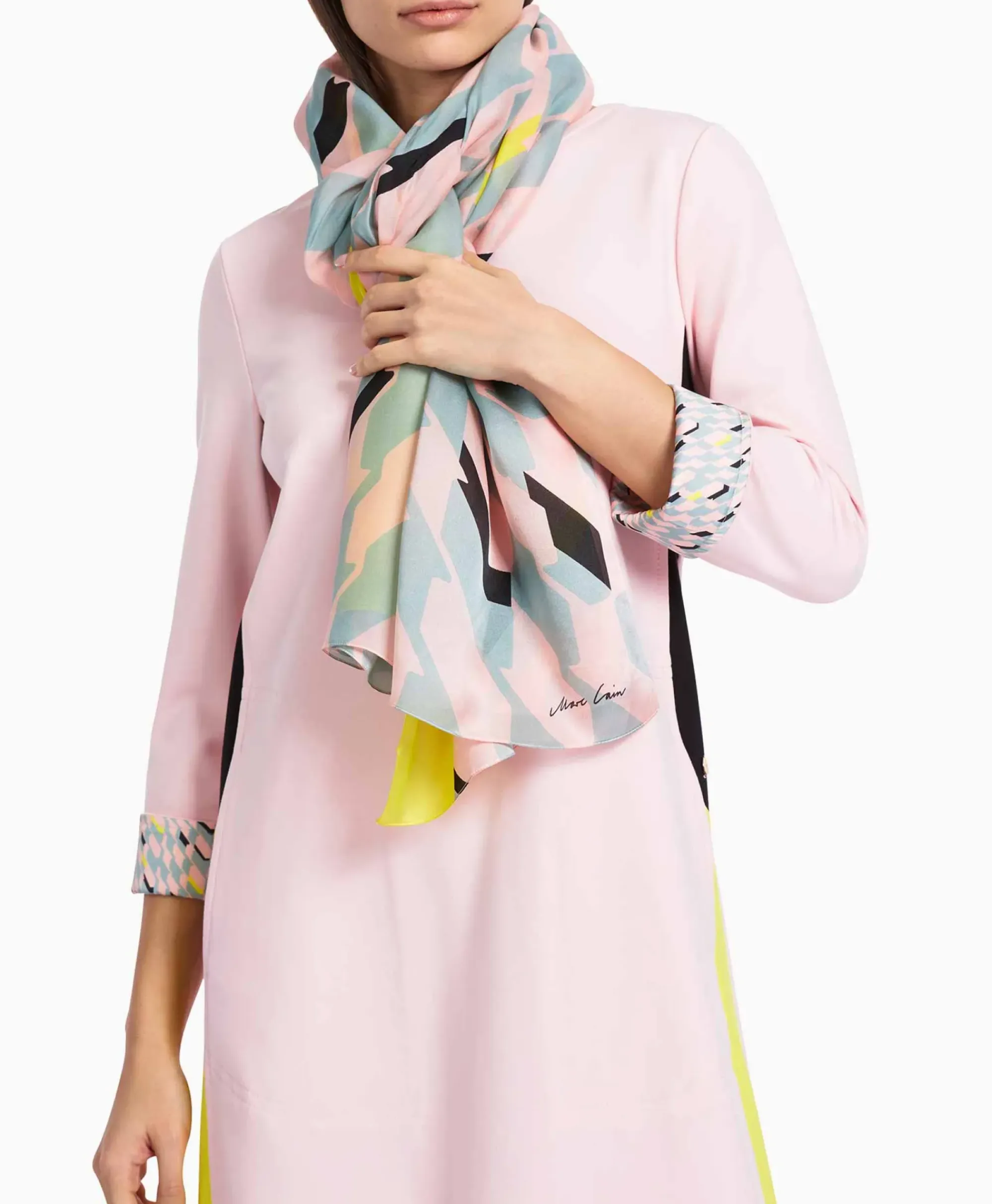Sjaals^Marccain Collectie Sjaal Vc B4.15 Z15 Licht Blauw