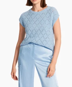 T-Shirts & Tops^Marccain Collectie Top Wc 42.01 M25 Licht Blauw