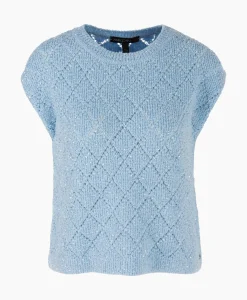 T-Shirts & Tops^Marccain Collectie Top Wc 42.01 M25 Licht Blauw