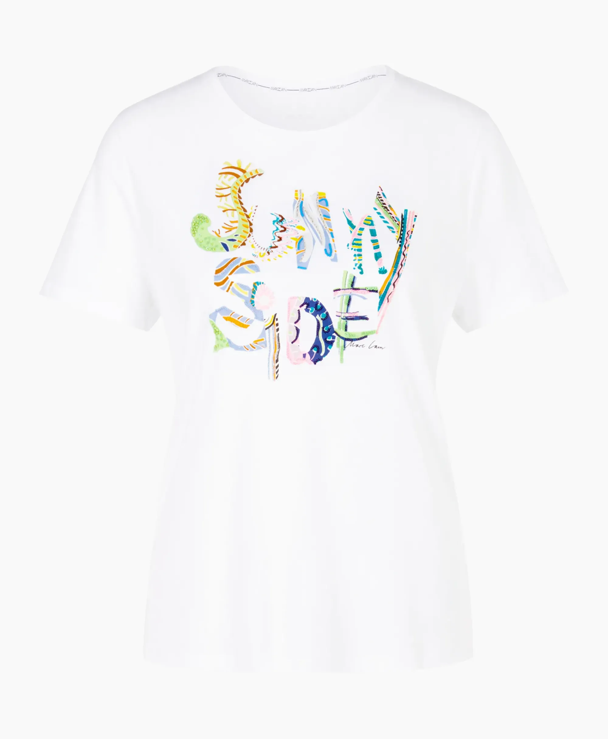 T-Shirts & Tops^Marccain Collectie T-Shirt Wc 48.32 J73 Wit