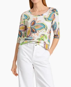 T-Shirts & Tops^Marccain Collectie T-Shirt Wc 48.66 J47 Off White