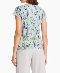 T-Shirts & Tops^Marccain Collectie T-Shirt Wc 48.23 J19 Licht Blauw