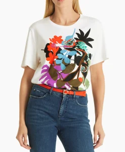 T-Shirts & Tops^Marccain Collectie T-Shirt Wc 48.10 J07 Off White