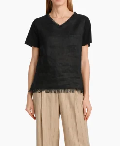 T-Shirts & Tops^Marccain Collectie T-Shirt Wc 48.41 J79 Zwart