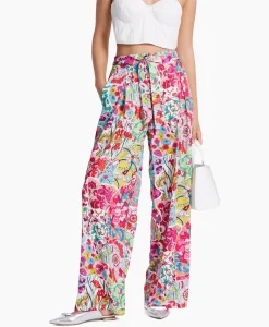 Broeken^Marc Cain Pants Bloemenbroek Wp 81.34 W10 Licht Rood