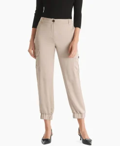 Broeken^Marc Cain Pants Broek Wp 81.60 W52 Grijs