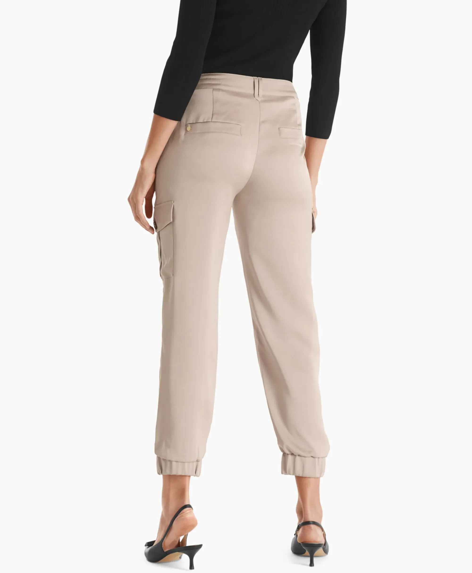 Broeken^Marc Cain Pants Broek Wp 81.60 W52 Grijs