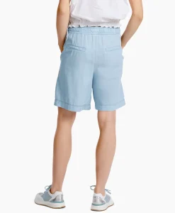 Broeken^Marc Cain Pants Short Wp 83.03 D63 Licht Blauw