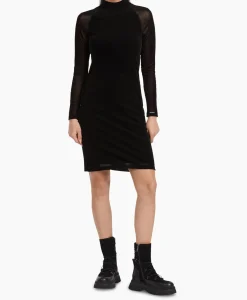 Bruiloftskleding^Marccain Sport Jurk Vs 21.33 J41 Zwart