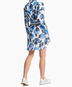 Bruiloftskleding^Marccain Sport Jurk Ws 21.42 W44 Donker Blauw