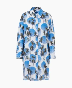 Bruiloftskleding^Marccain Sport Jurk Ws 21.42 W44 Donker Blauw