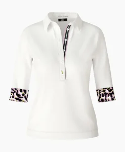 Polo's^Marccain Sport Polo Ws 53.06 J55 Off White