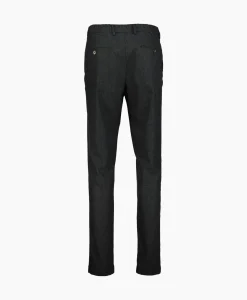 Broeken^Marco Pescarolo Pantalon Bros Zip 4829 Donkergrijs