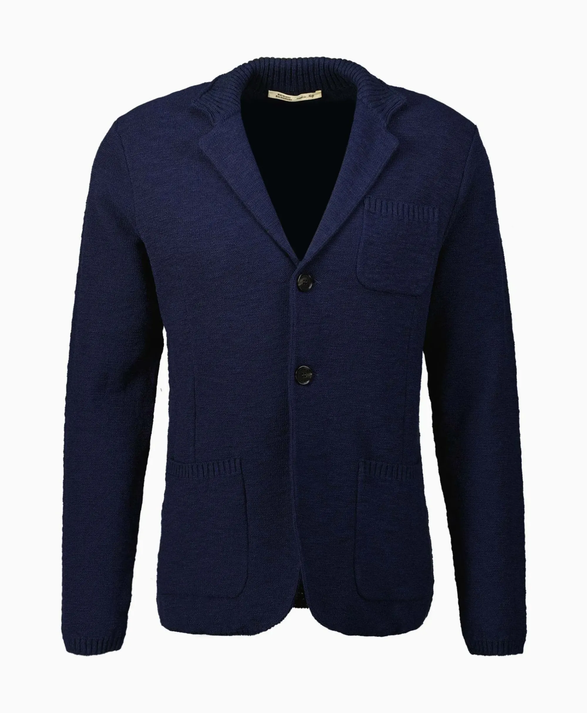 Jassen^Maurizio Baldassari Jack Knit With Rib Details Blauw