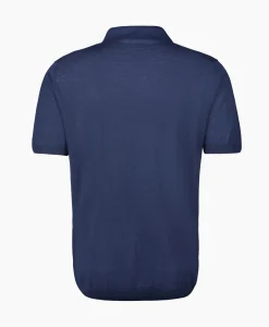 Polo's^Maurizio Baldassari Polo Light Knitted Donker Blauw