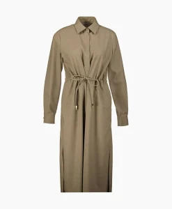Jurken^Maxmara Maxi Jurk Monia Bruin