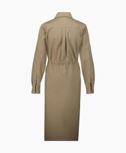Jurken^Maxmara Maxi Jurk Monia Bruin