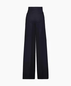 Broeken^Maxmara Pantalon Cervo Donker Blauw