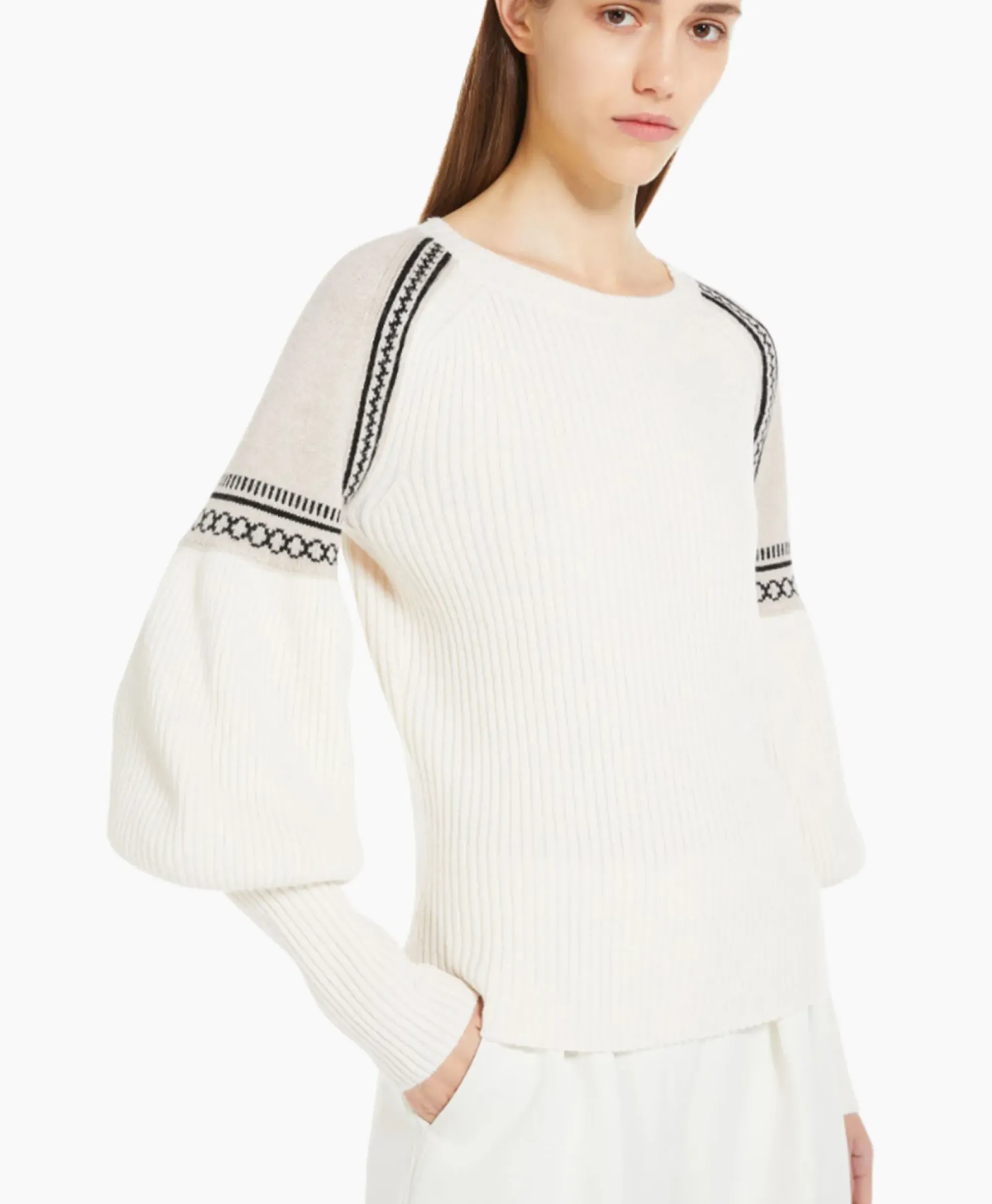 Truien^Maxmara Sweater Cosetta Ecru