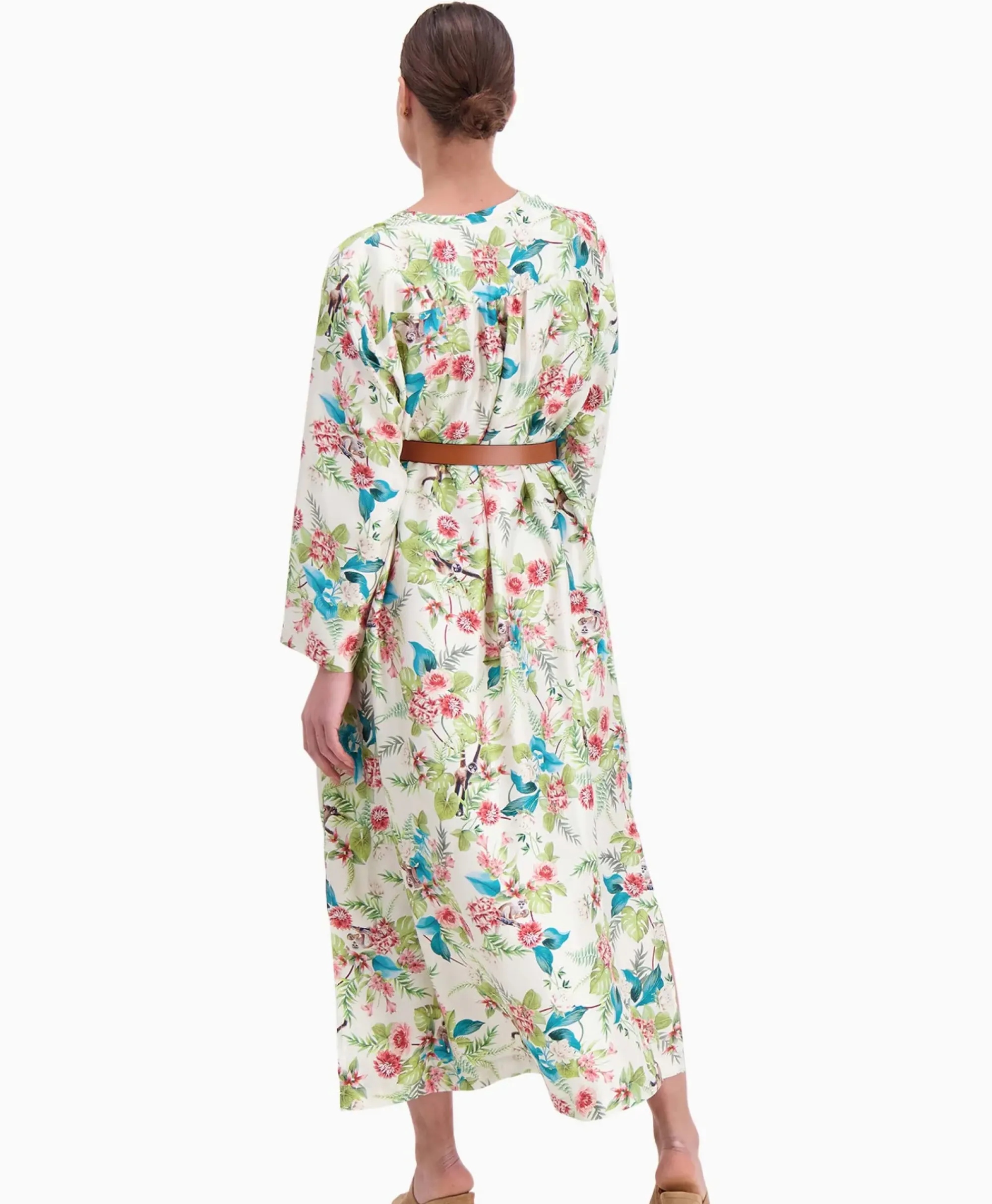 Jurken^Momoni Maxi Jurk Janie Zand