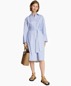 Jurken^Munthe Midi Jurk Masseila Blauw