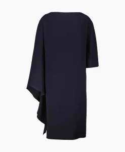 Jurken^Natan Midi Jurk Ambre-N6Nj03 Donker Blauw