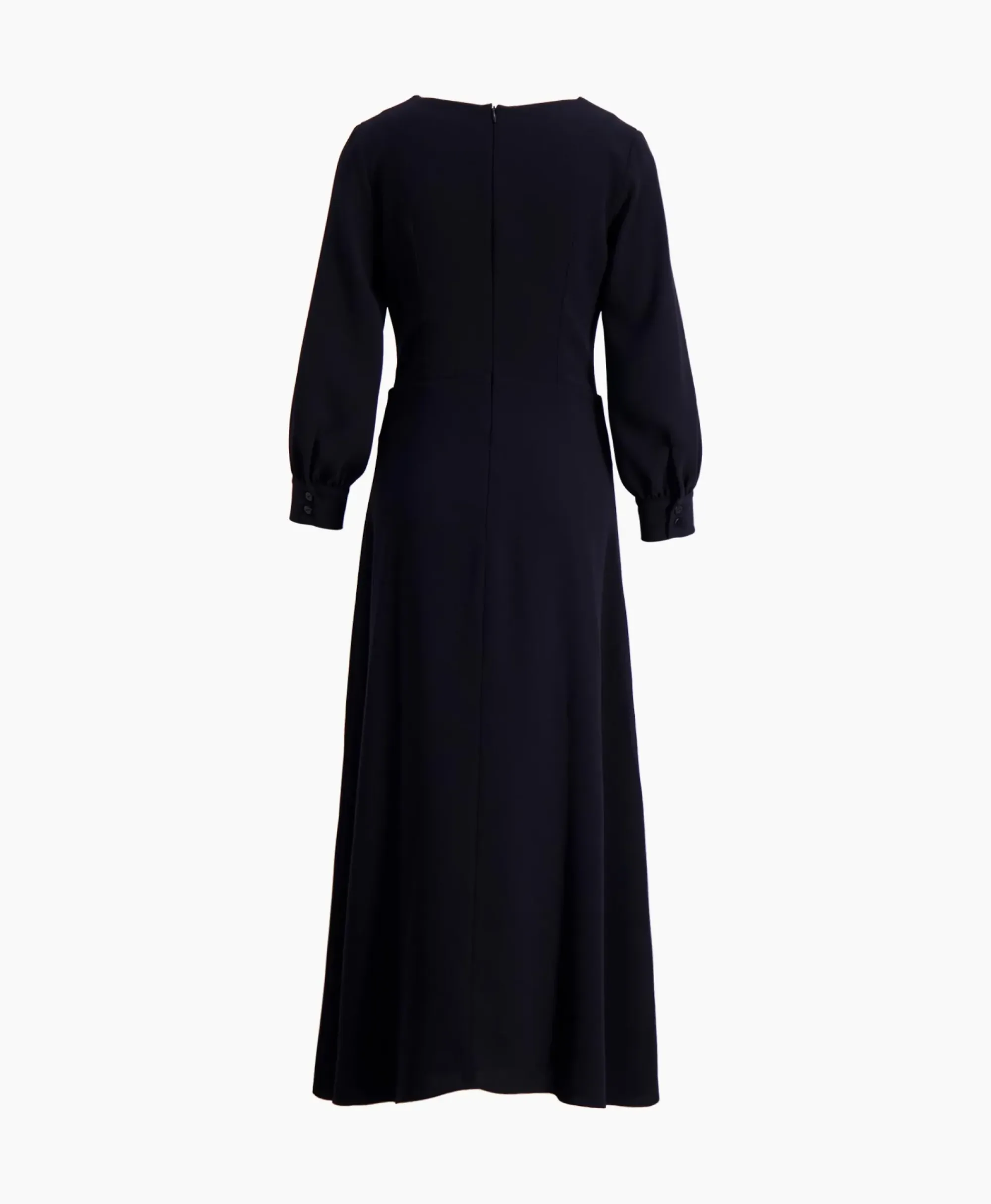 Jurken^Natan Midi Jurk Ava-N6Nj03 Donker Blauw