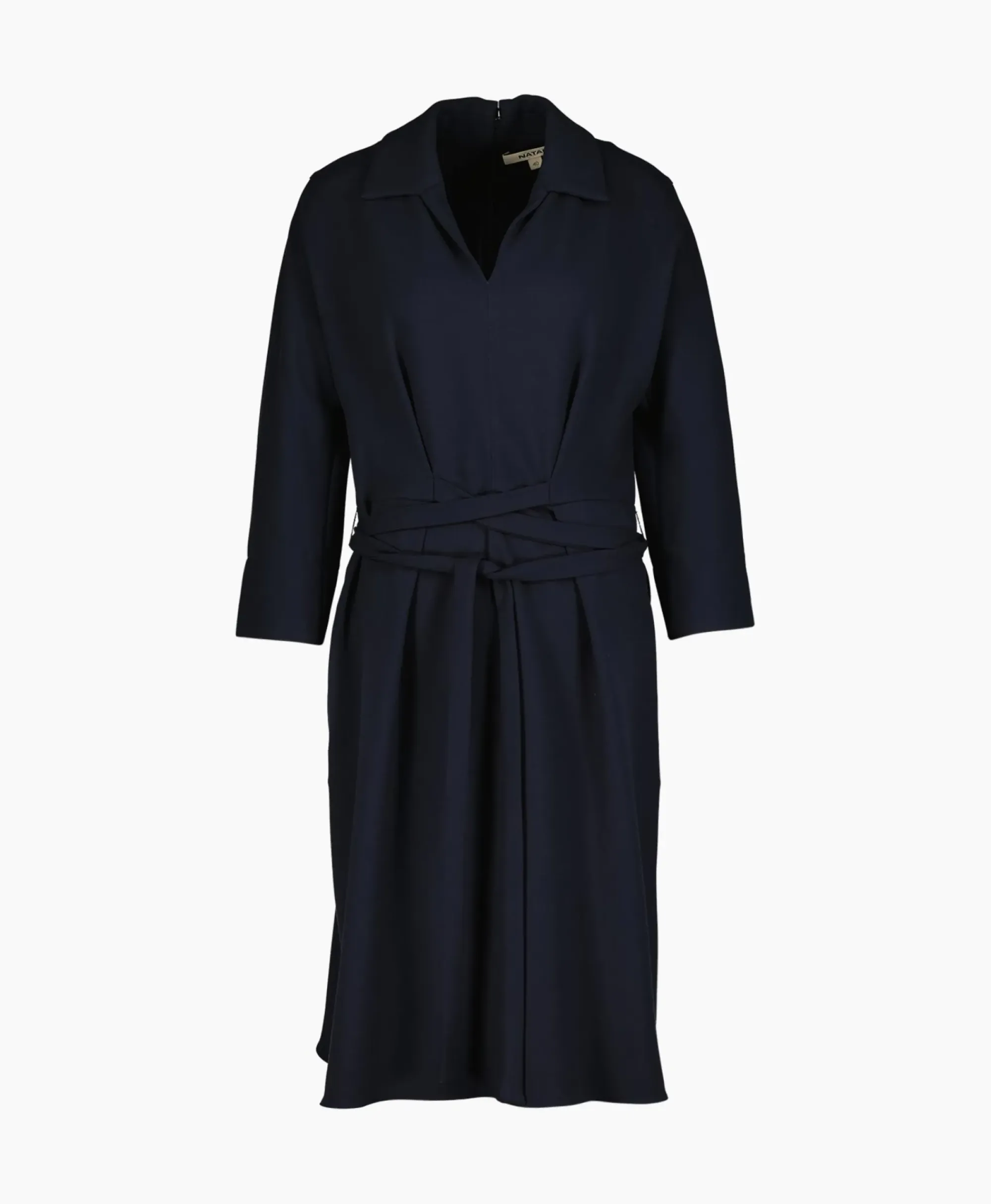 Jurken^Natan Midi Jurk Velux-N5Dt01 Blauw