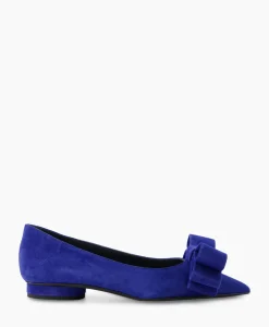 Instappers^Natan Schoenen Ballerina Cam Electrico Leder Blauw
