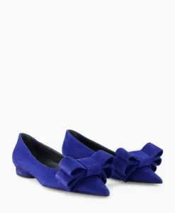 Instappers^Natan Schoenen Ballerina Cam Electrico Leder Blauw