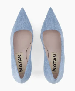 Pumps^Natan Schoenen Pump Jeans Col. 11 Blauw