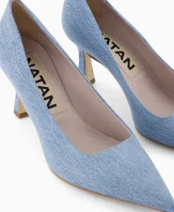 Pumps^Natan Schoenen Pump Jeans Col. 11 Blauw