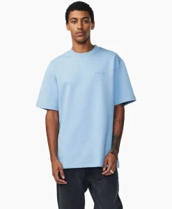 T-Shirts^Nn07 T-Shirt Nat Logo Tee Licht Blauw