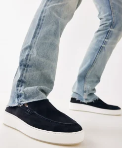 Instappers^Nubikk Loafer Jiro Mio Donker Blauw