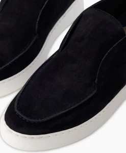 Instappers^Nubikk Loafer Jiro Suo Donker Blauw