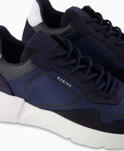 Sneakers^Nubikk Sneaker Roque Road Curl Donker Blauw
