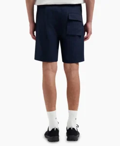 Broeken^Olaf Hussein Korte Broek Utility Donker Blauw