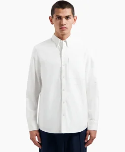 Overhemden^Olaf Hussein Overhemd Oxford Wit