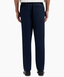 Broeken^Olaf Hussein Pantalon Pintuck Donker Blauw