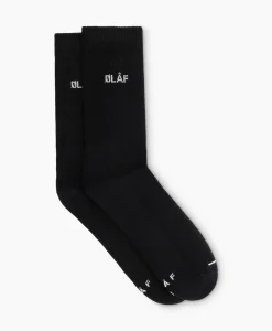 Sokken^Olaf Hussein Sokken Mini Logo Zwart
