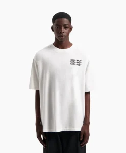 T-Shirts^Olaf Hussein T-Shirt Blur Logo Wit