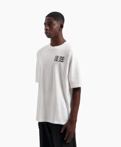 T-Shirts^Olaf Hussein T-Shirt Blur Logo Wit