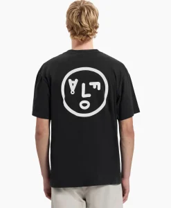T-Shirts^Olaf Hussein T-Shirt Korte Mouw Face Zwart
