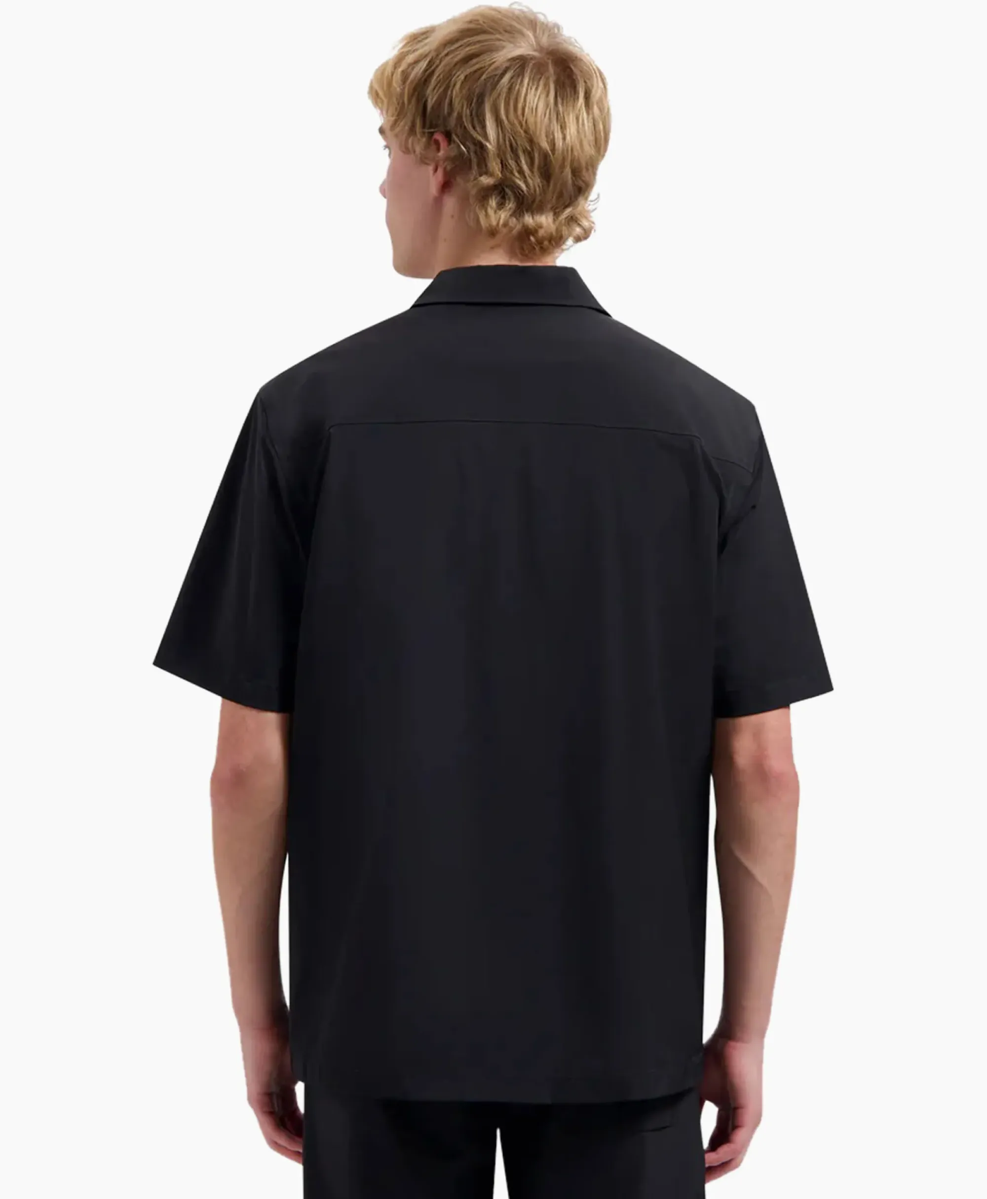 T-Shirts^Olaf Hussein T-Shirt Korte Mouw Nylon Ss Zwart